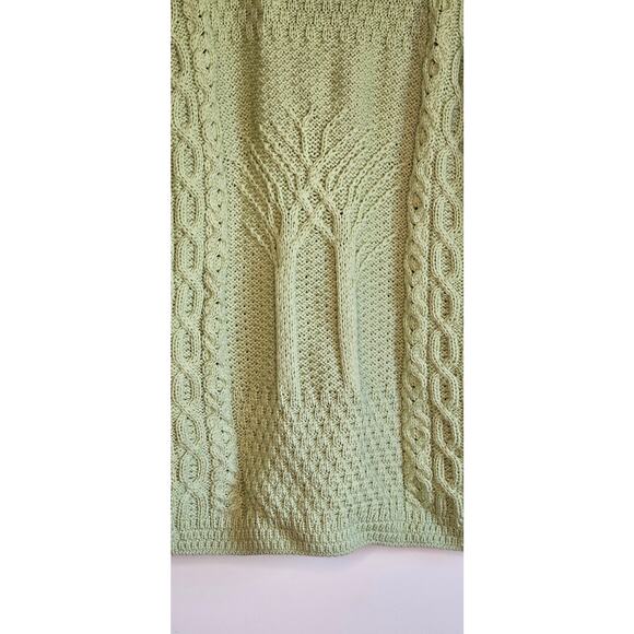 New! Gorgeous Green Kilronan Knitwear Women's Merino Wool "Tree" Cardigan, SZ XL - Picture 9 of 10